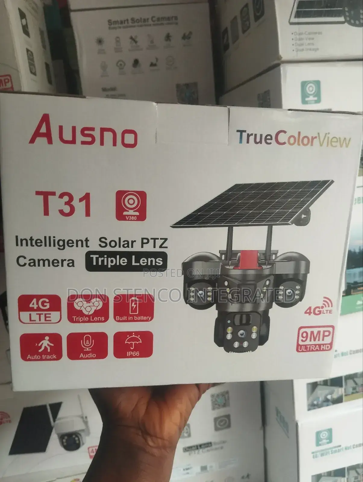 T31 V380 Intelligent Solar PTZ Triple Lens Camera