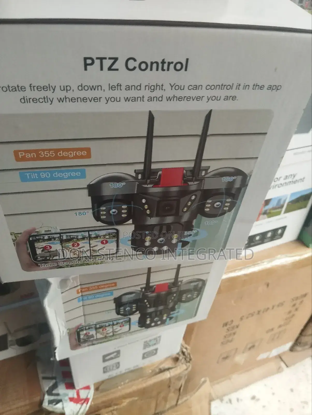 T31 V380 Intelligent Solar PTZ Triple Lens Camera