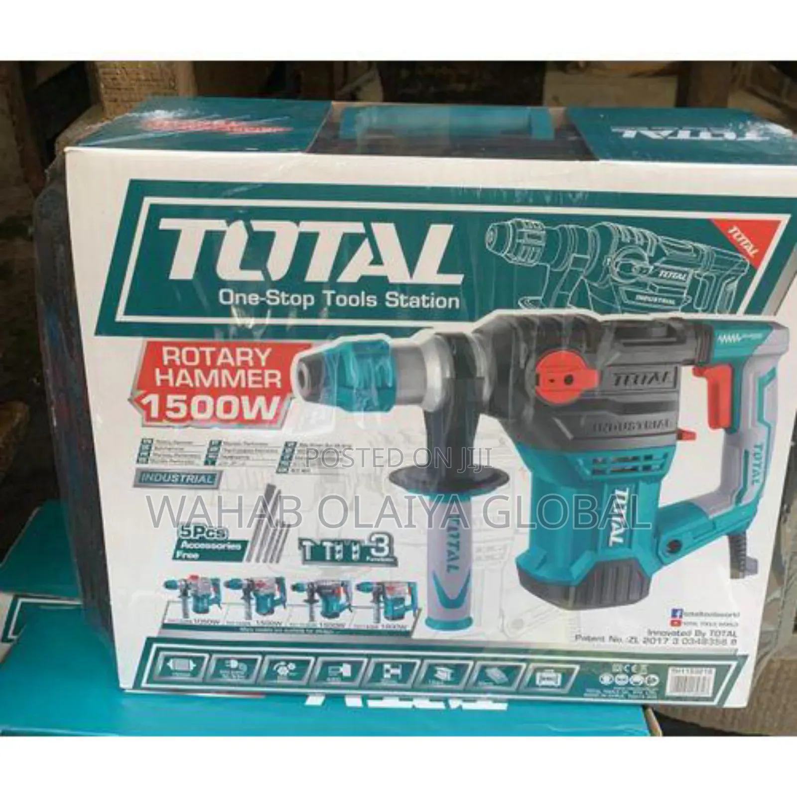 Total Rotary Hammer 1500w – Heavy Duty Power Tool
