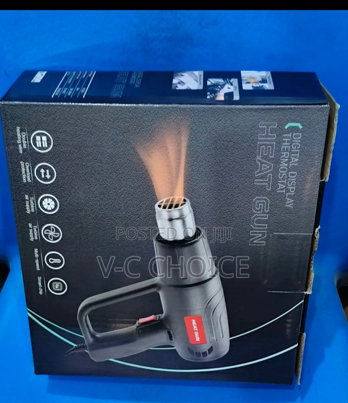 Fast Heating Hot Air Gun With 4 Nozzles, 2-temp Control, Heat Gun