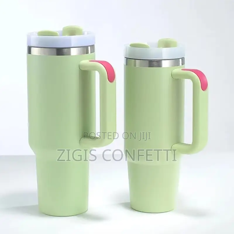 40 Oz Tumbler With Handle and Straw Tumbler With Lid
