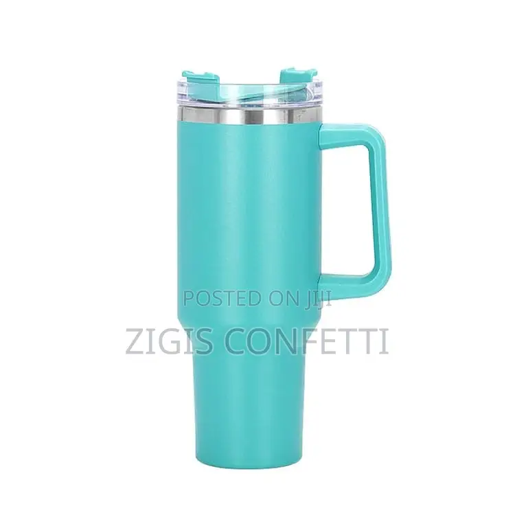 40 Oz Tumbler With Handle and Straw Tumbler With Lid