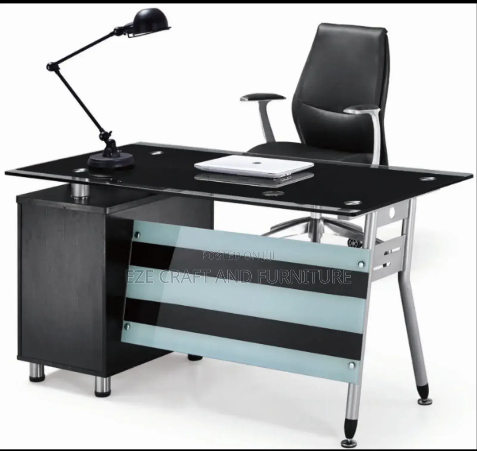 4feet Modern Office Glass Table