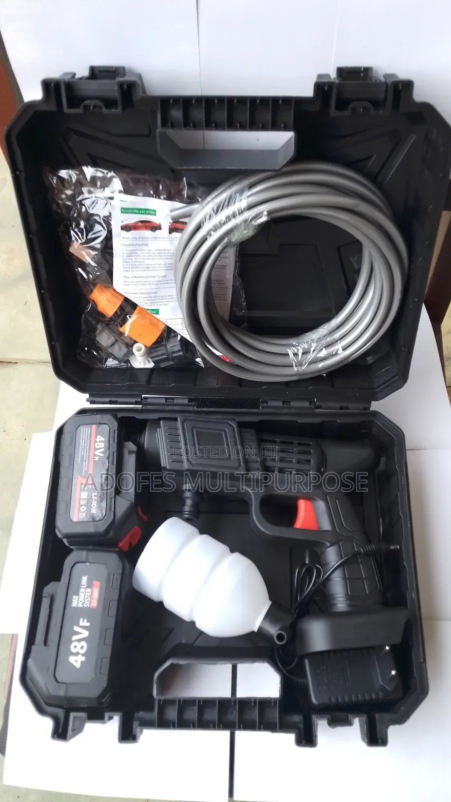 Rechargeable High Pressure Car Washer - Double Batteries