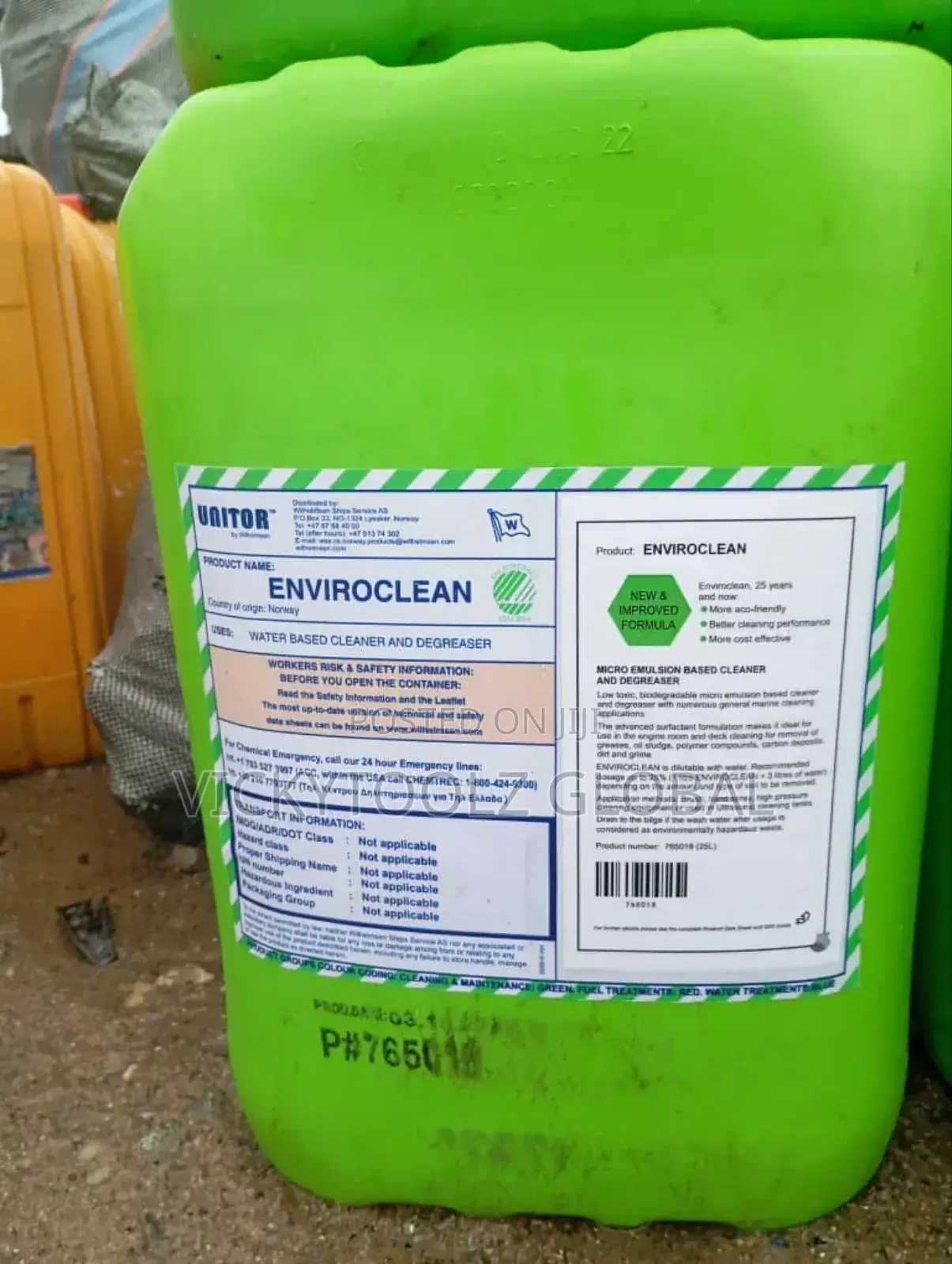 Unitor Enviroclean Water Based Degreaser