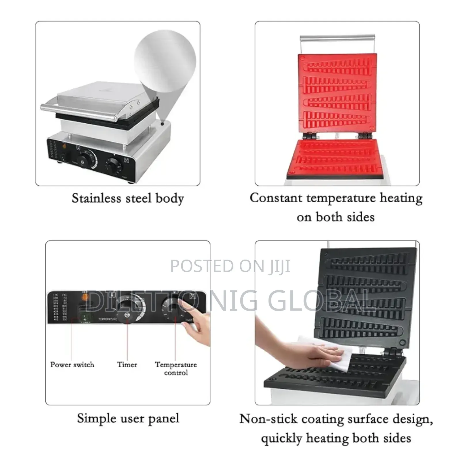 Commercial Stick Waffle Maker