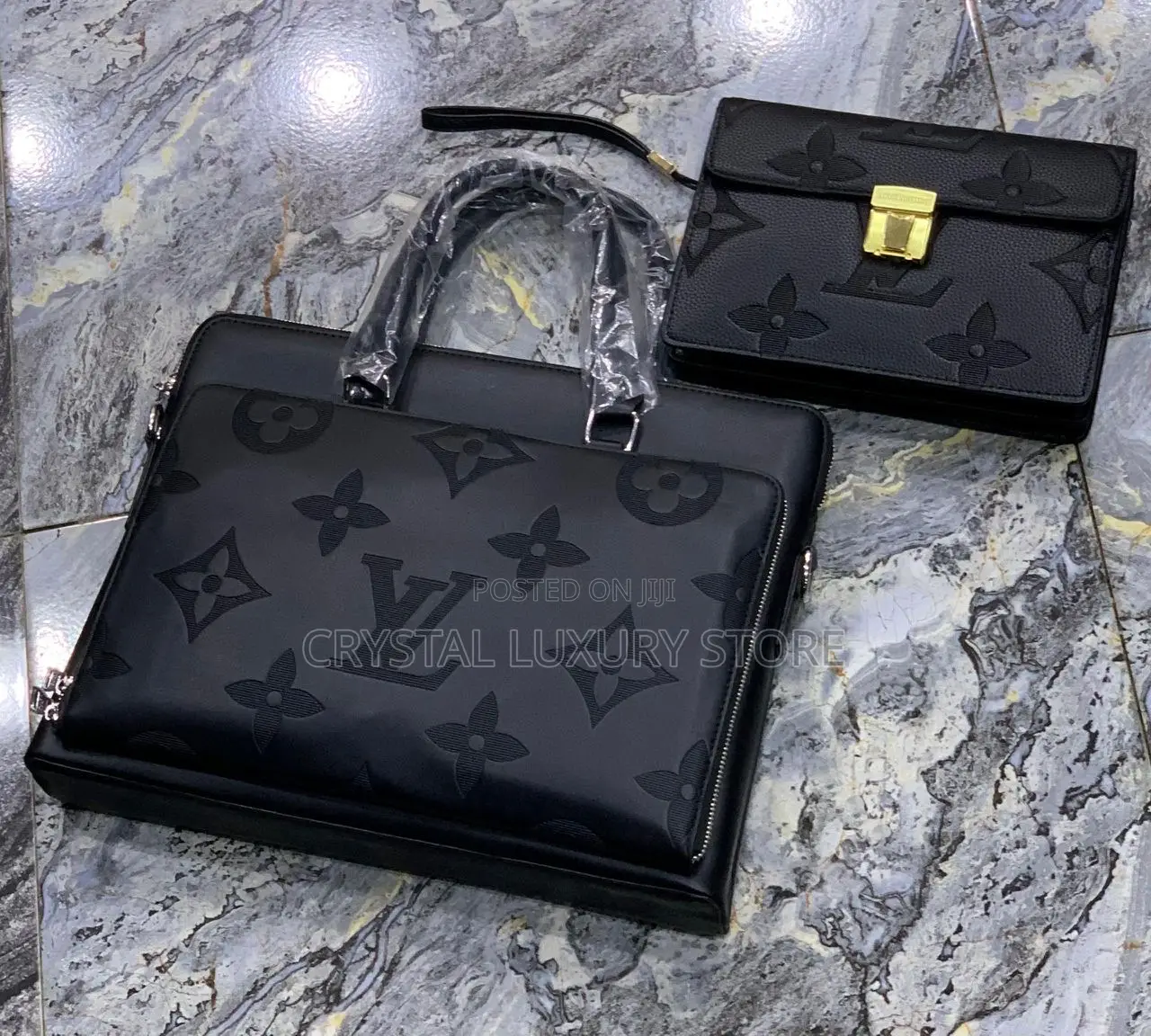 Louis Vuitton Quality Luxury Men Genuine Leather Laptop Bag