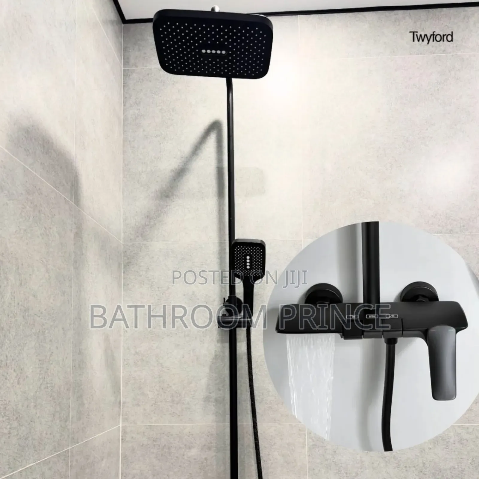 Matte Black Twyford Shower Mixer