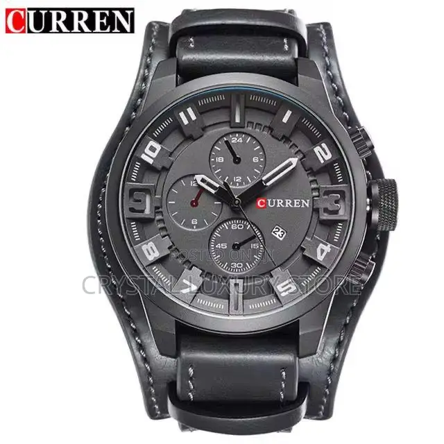 Curren Quality Luxury Men Genuine Leather Wristwatch