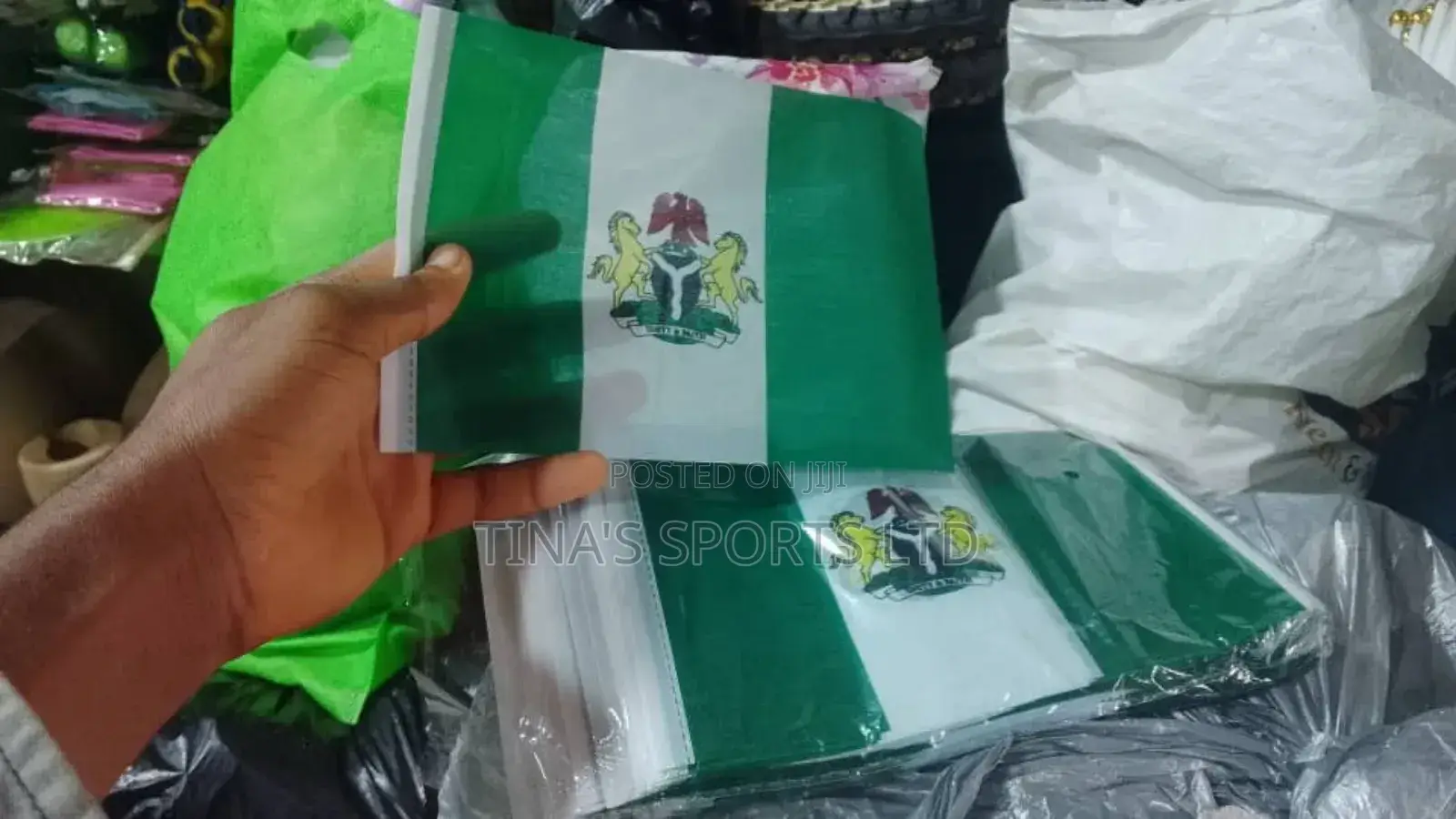 Nigeria Hand Flag