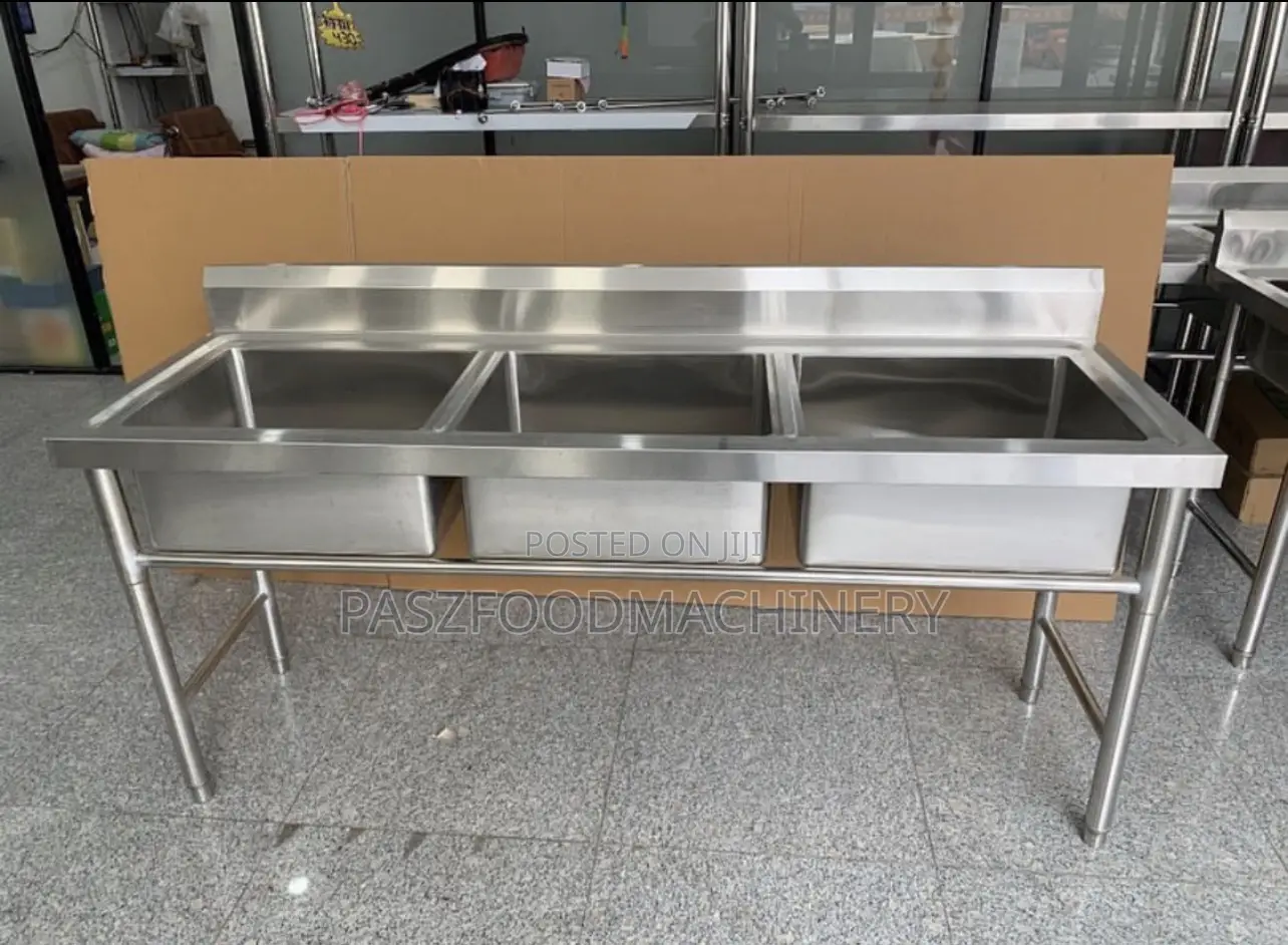 Commercial Kitchen Washing Sink 3bowl