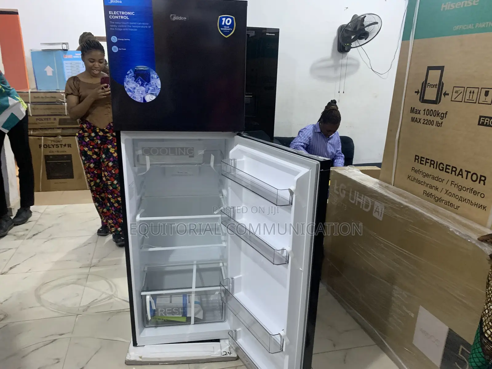 Midea 266l Double Door Top Freezer Refrigerator