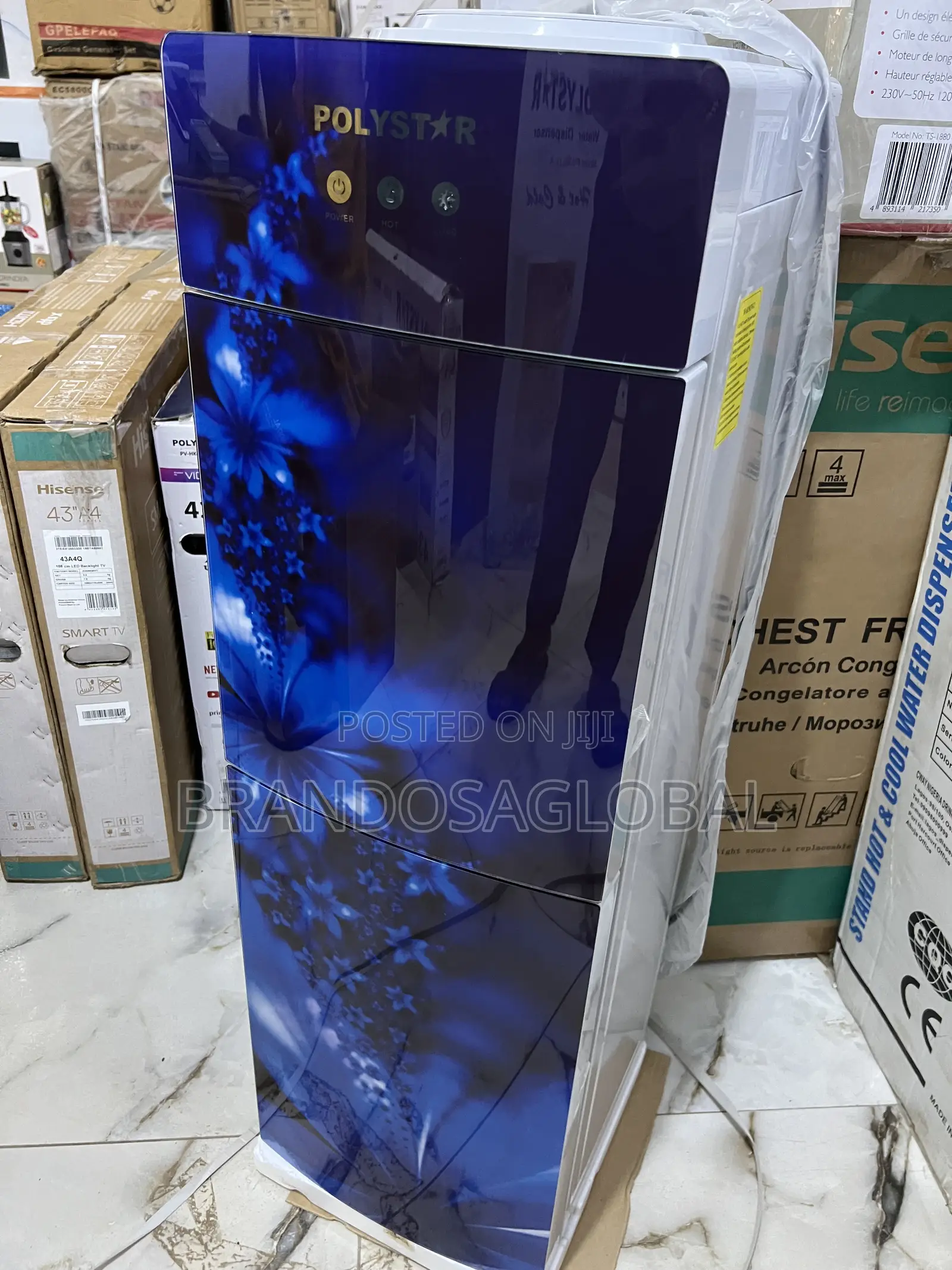 Durable Polystar Pv-R6jx-5ffb Standing Dispenser With Storage