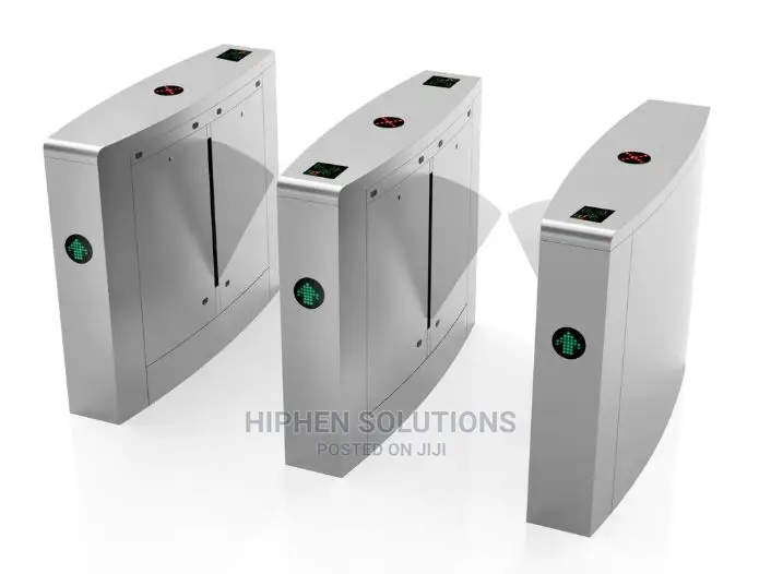 2 Channels Flap Barrier Gate Automatic Systems Turnstiles IR Senso