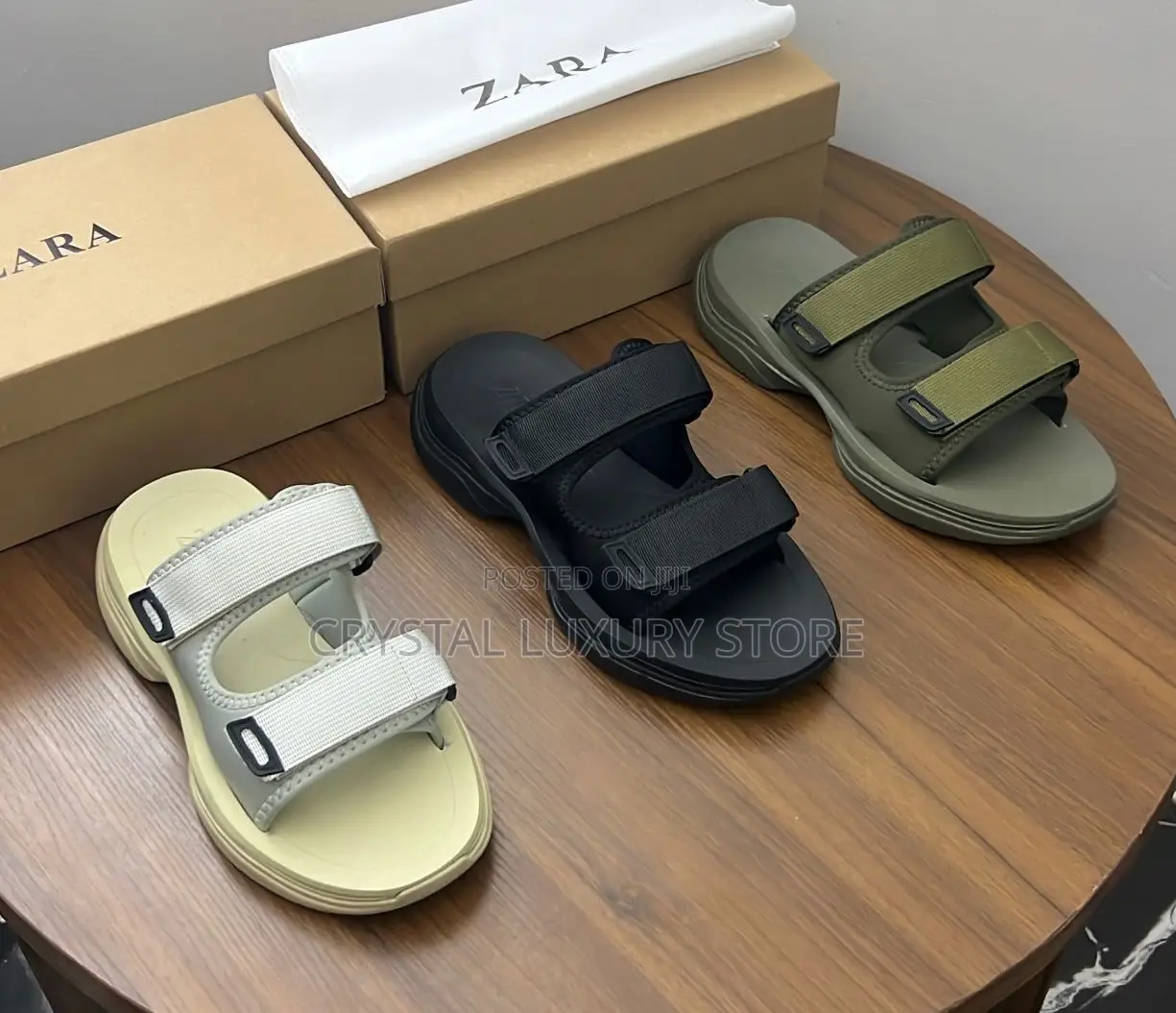 Zara Quality Luxury Men Double Strap Pams