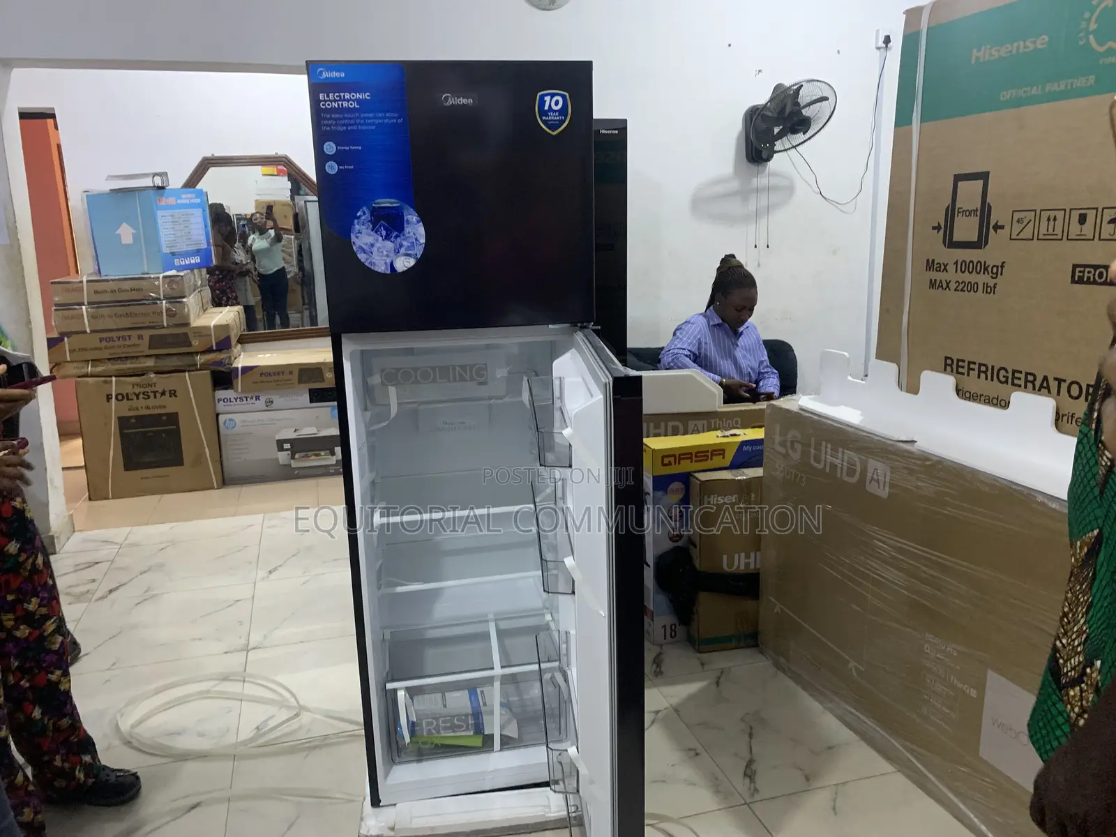 Midea Top Mount Refrigerator With Electronic Control