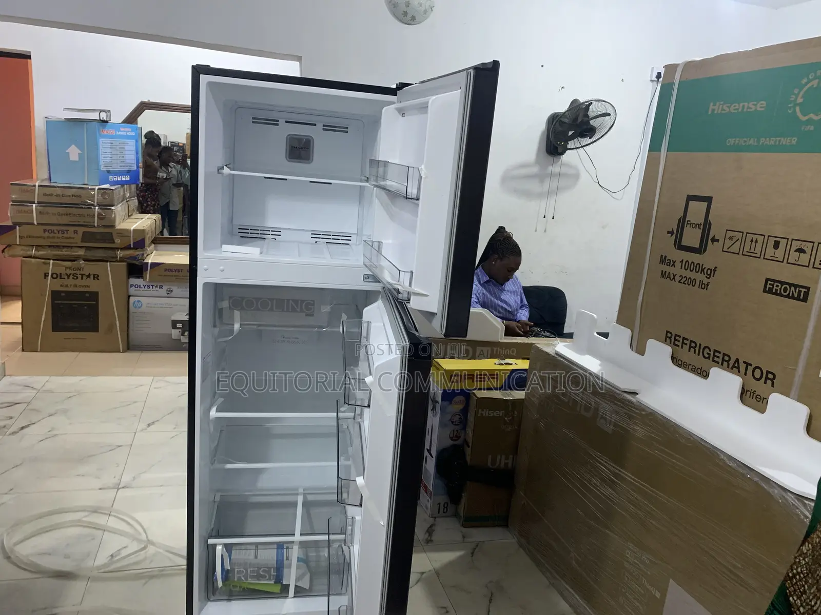 Midea Fridge With Active-C Fresh Odor Filter