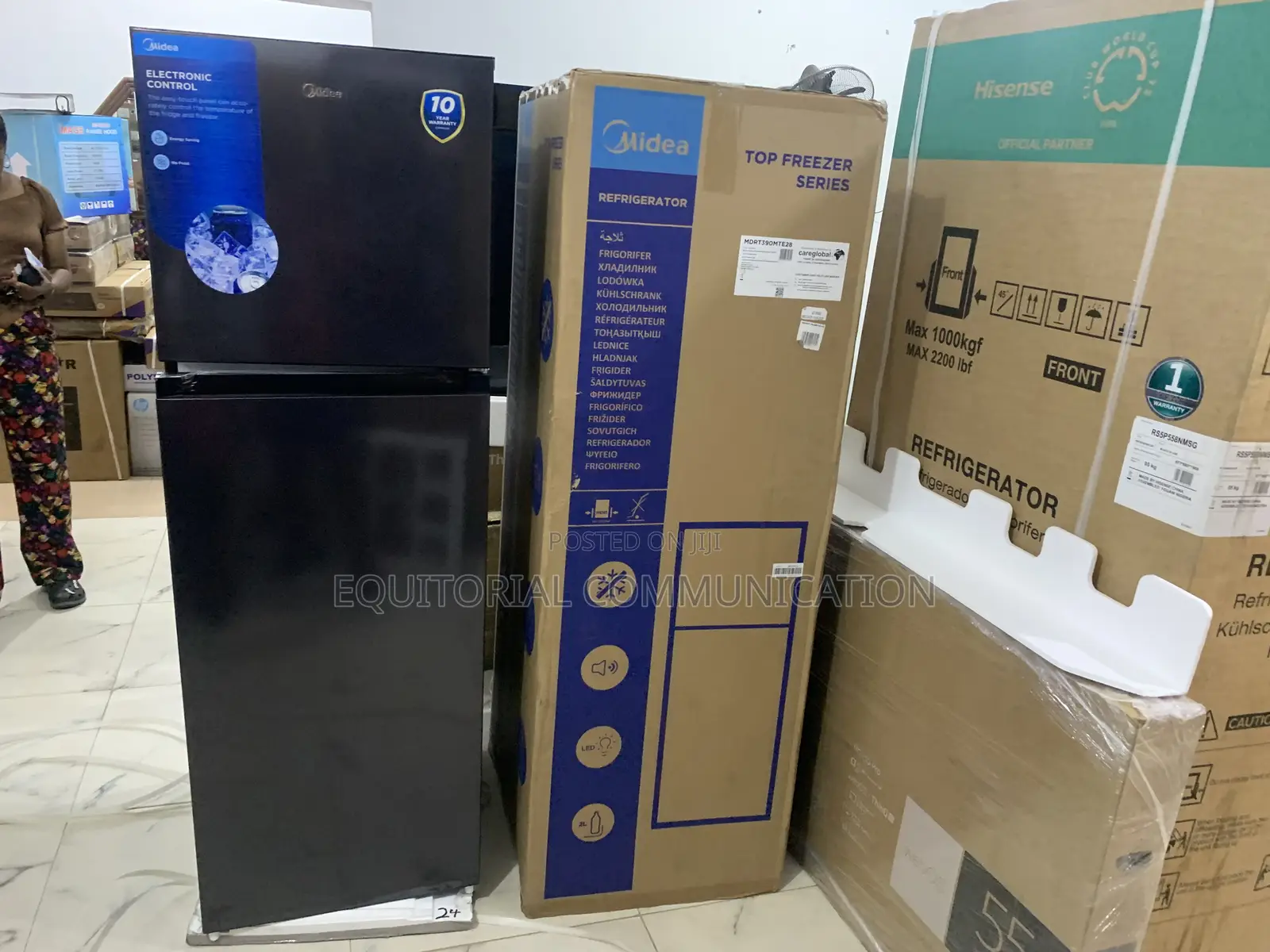 Midea 266l Net Capacity Refrigerator With Freezer