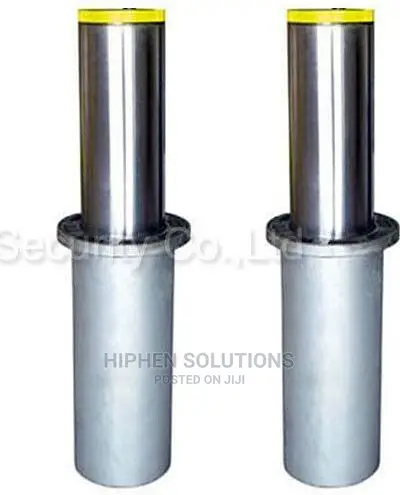 Manual Hydraulic Rising Bollards Stainless Steel Electrically Operated