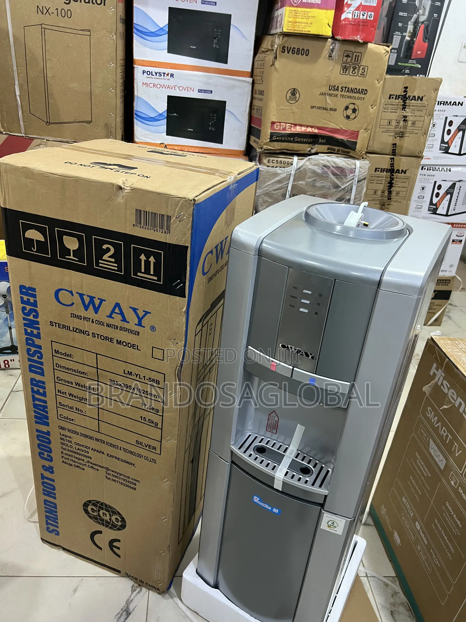 Cway Lm-Yl1-58b Floor Model Standing Water Dispenser