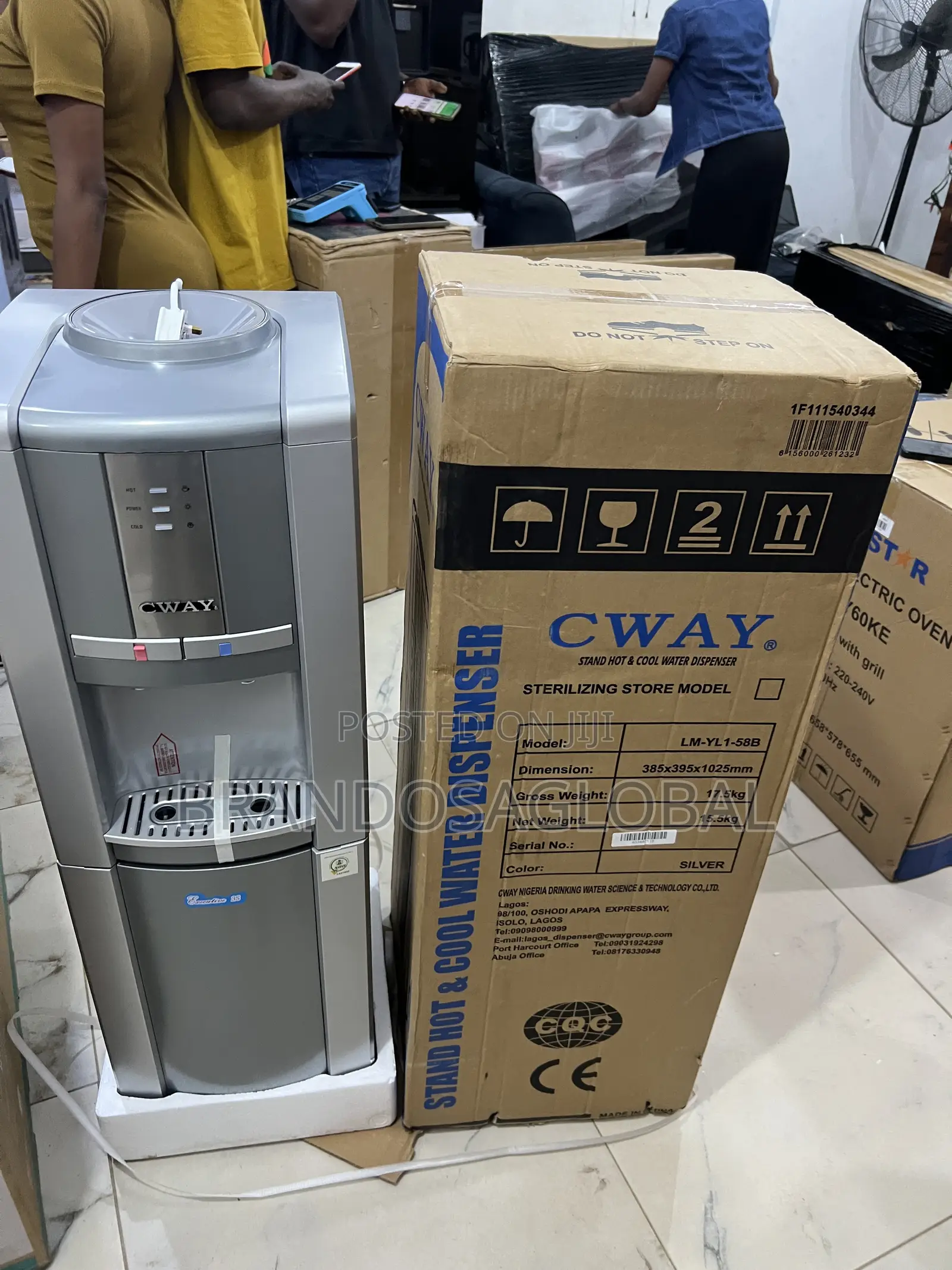 Cway Lm-Yl1-58b Standing Water Dispenser With Cooling Storage