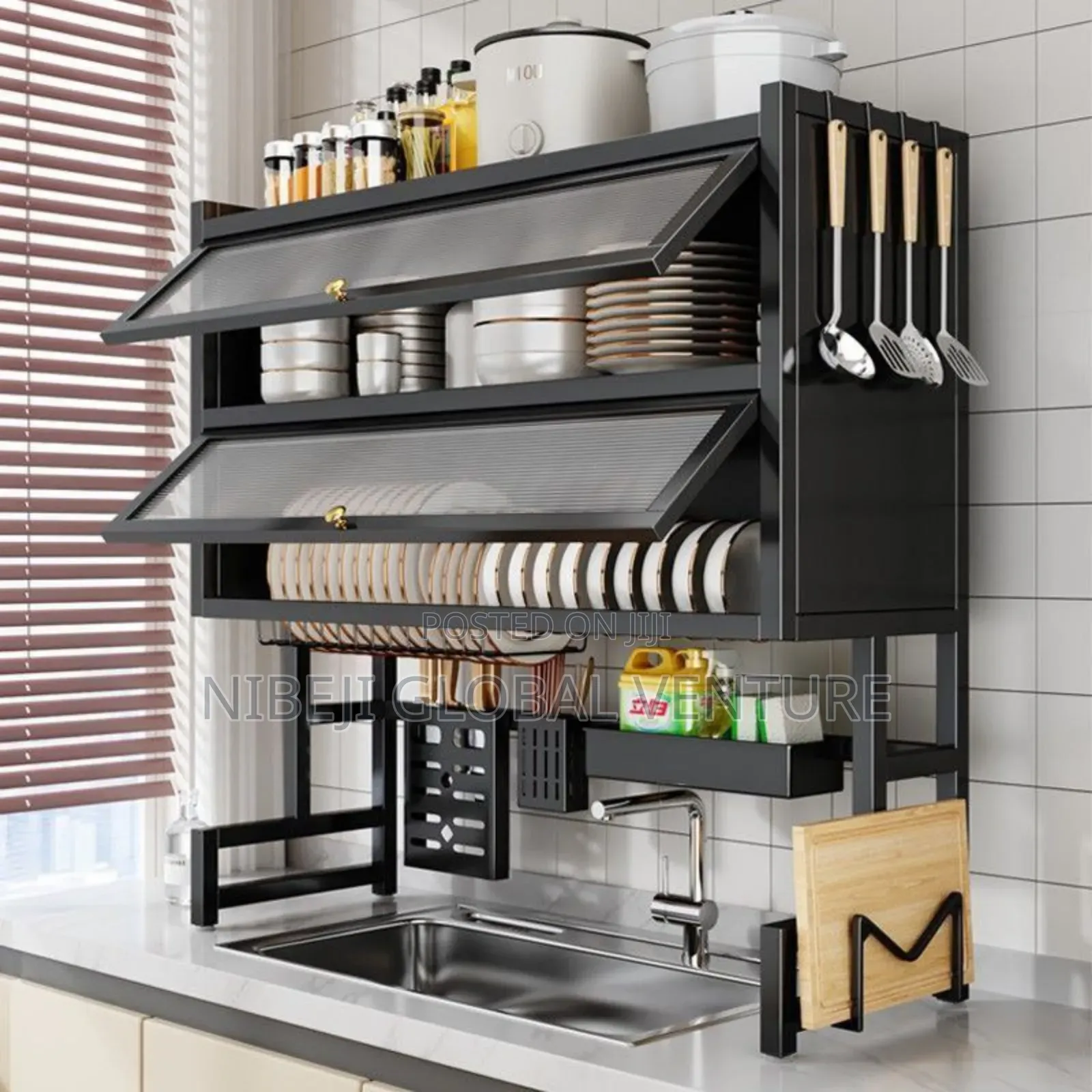 Over the Sink Plate Rack Double Layer 85cm