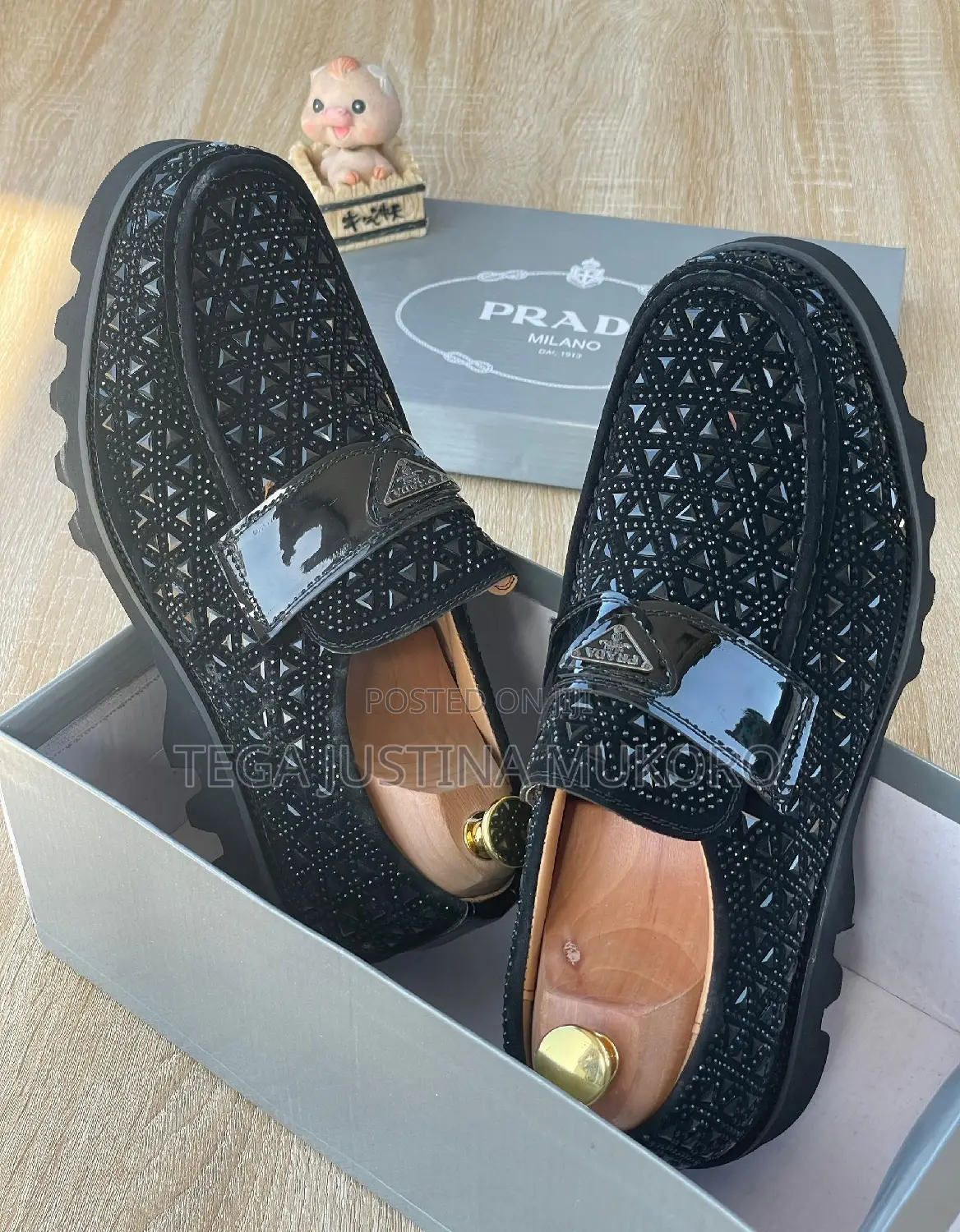 Prada Men's Studded Flat Shoes