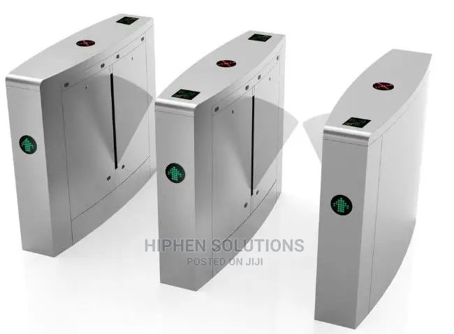 2 Channels Flap Barrier Gate Automatic Systems Turnstiles IR Sensor