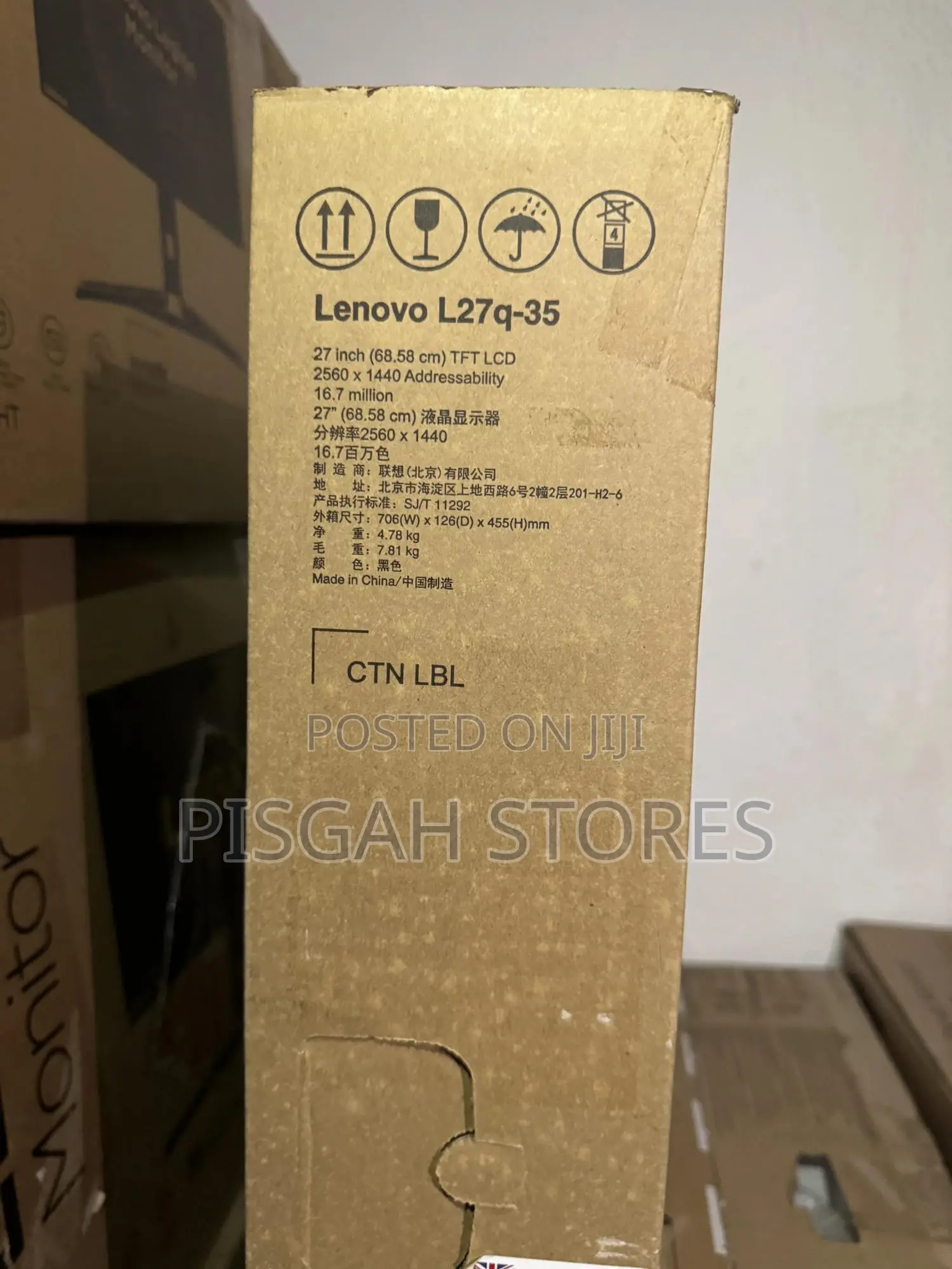 Lenovo L27q-35 Flat Panel Monitor