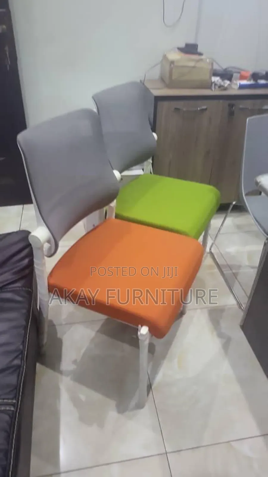Training Chairs In Lemon And Orange Colors