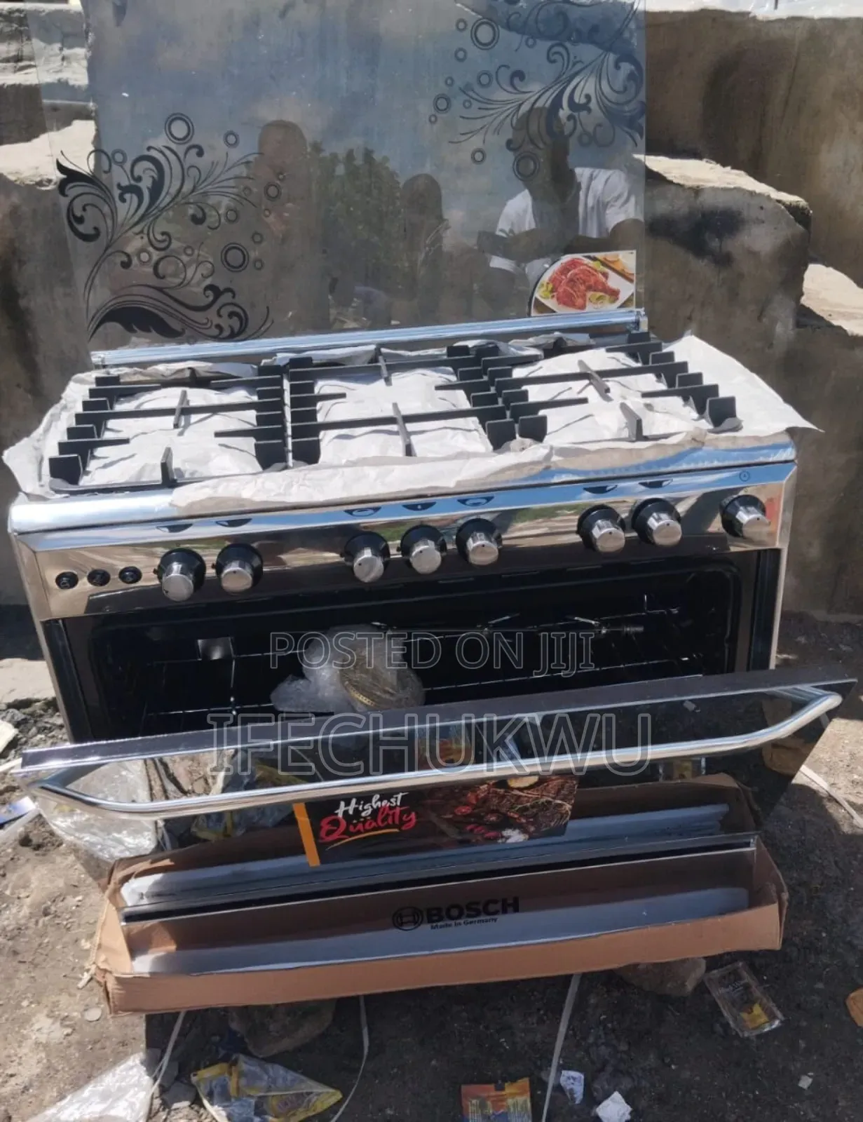Original Quality Bosch Stainless Steel Standing Gas Cooker 60x90cm