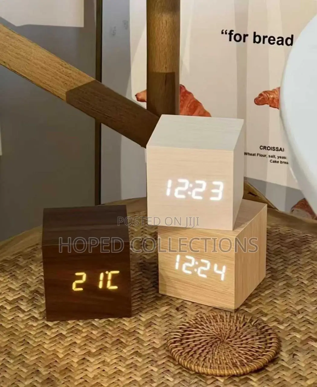 Wooden Digital Alarm Clock