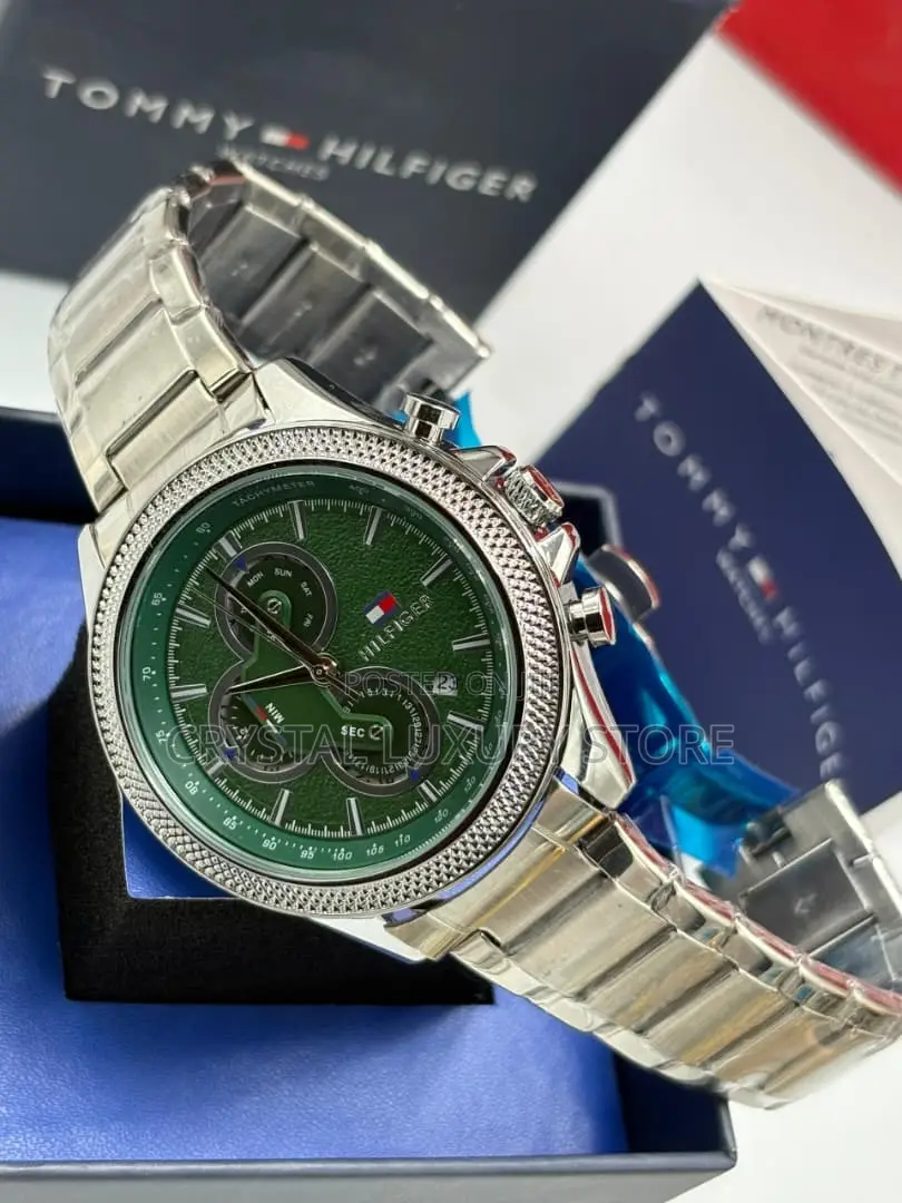 Tommy Hilfiger Quality Men Chain Strap Wristwatch
