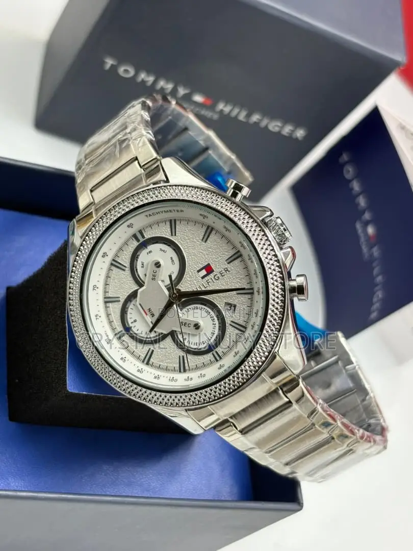 Tommy Hilfiger Quality Men Chain Strap Wristwatch