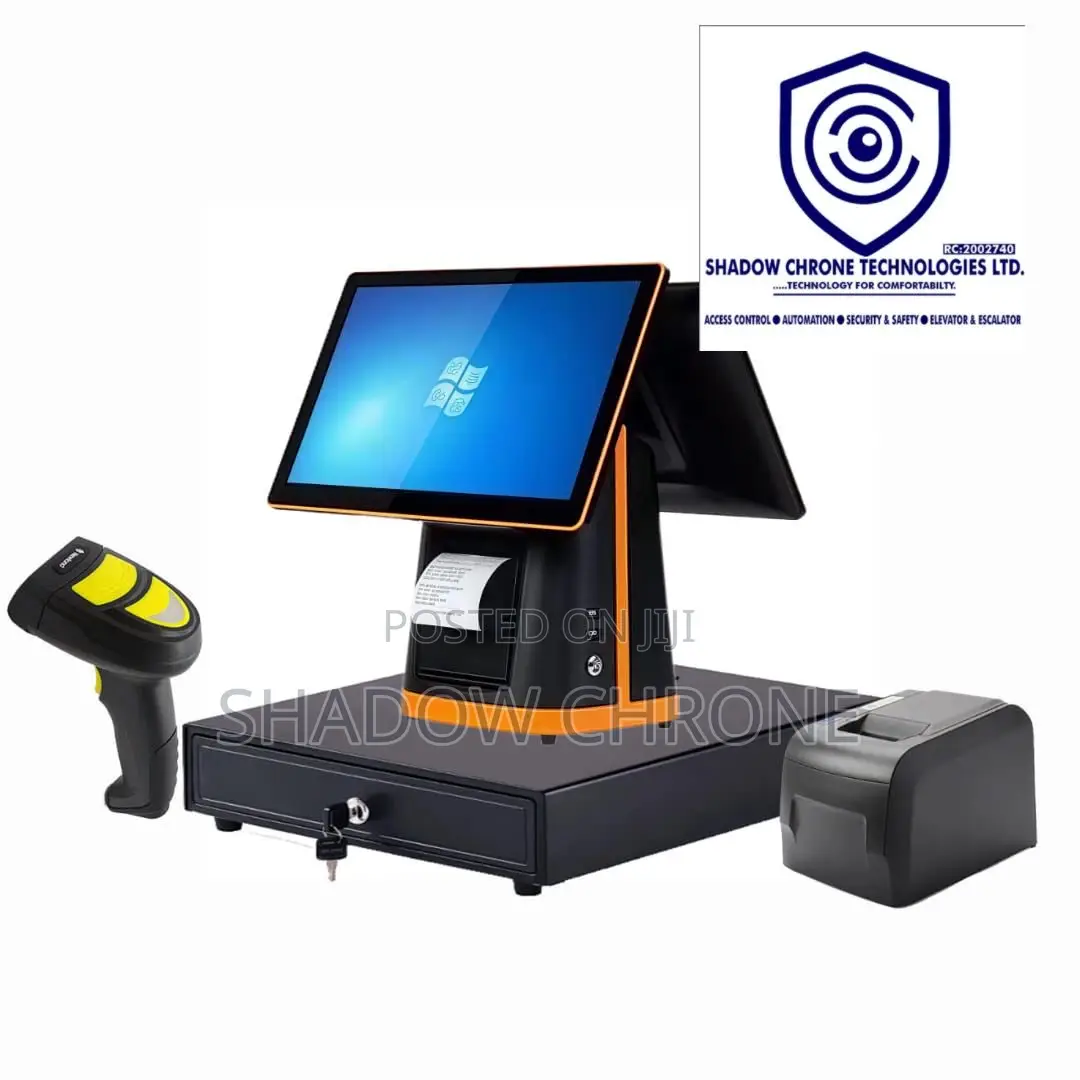 Business Pos Machine – Complete Setup With Cash Drawer & Printer