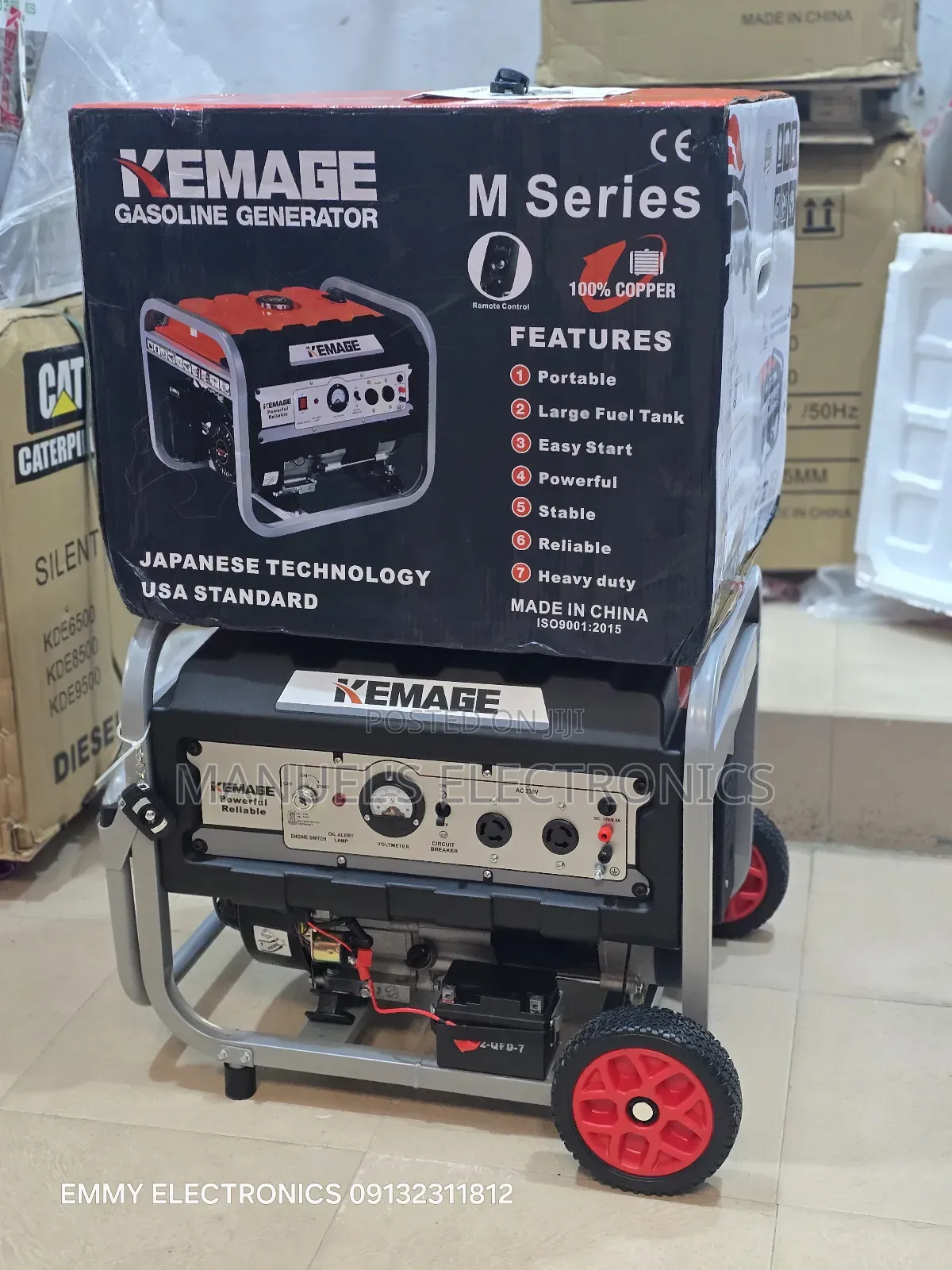 4.5kva Kemage Remote Control Petrol Generator Copper Coil