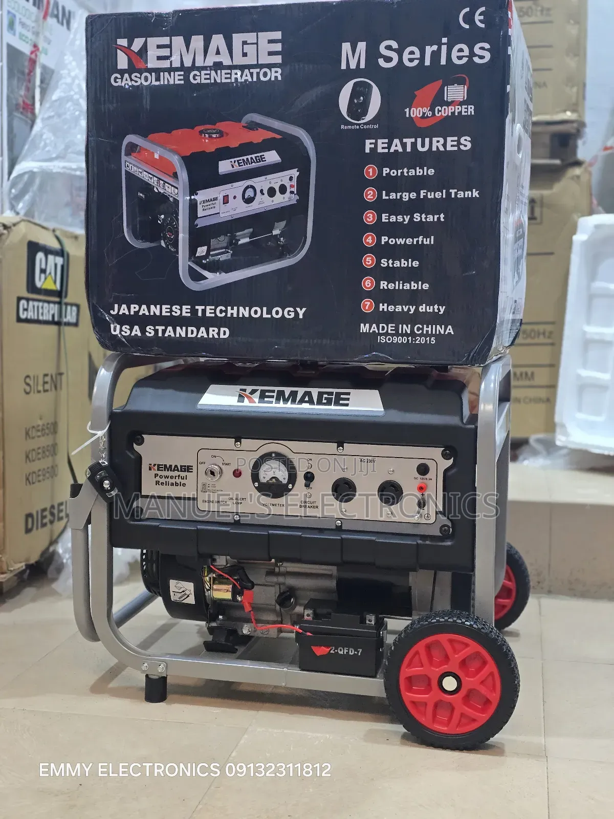 4.5kva Kemage Remote Control Petrol Generator Copper Coil
