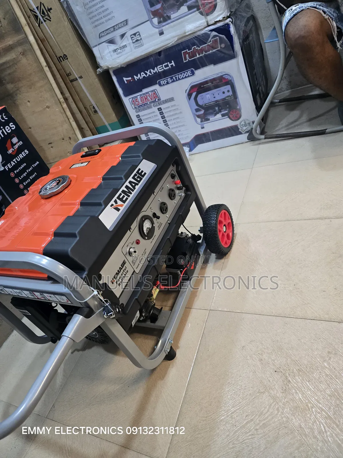 See Kemage Remote Control Petrol Generator 4.5kva Copper Coil