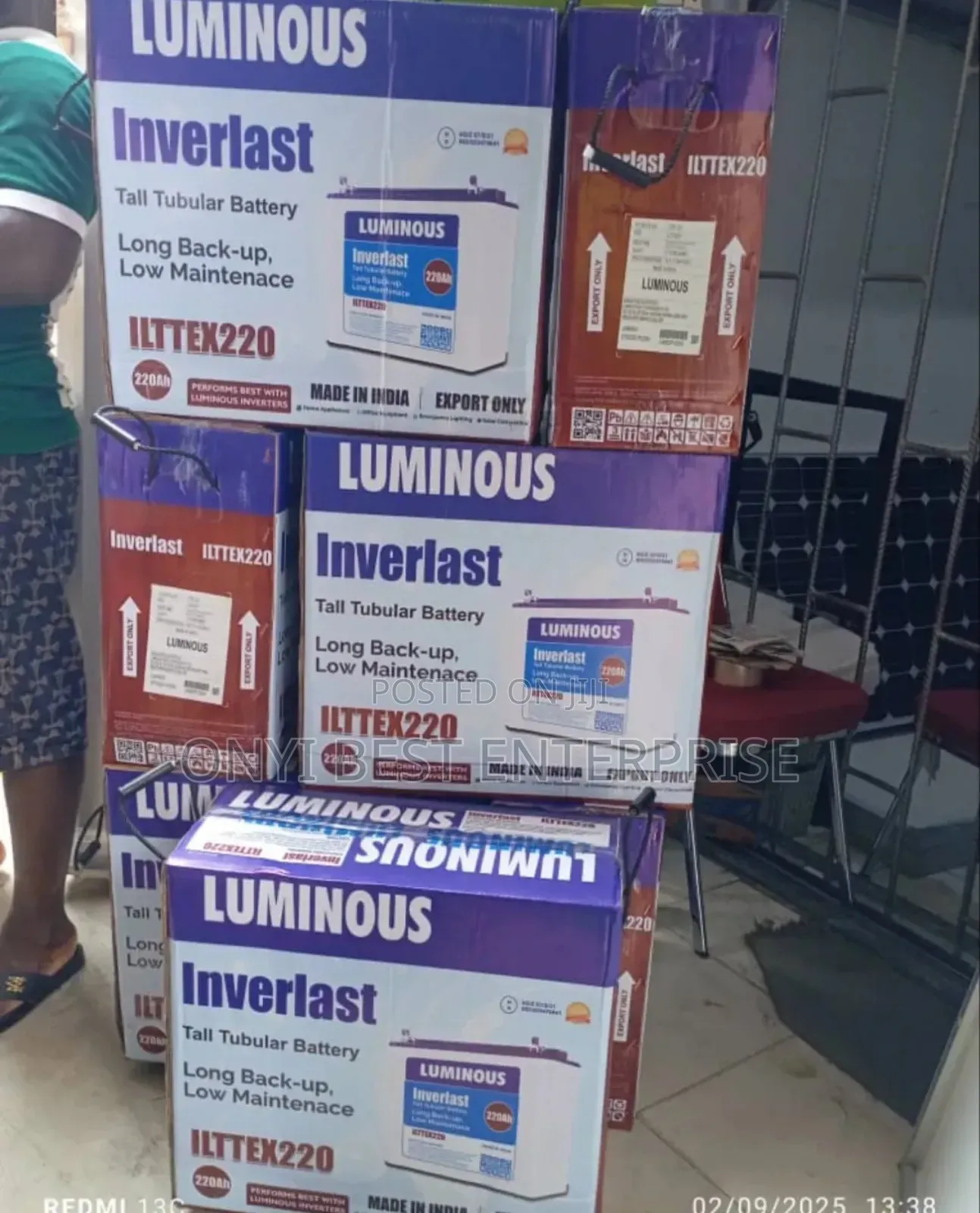 Luminous Tubular Battery 220ah-12v