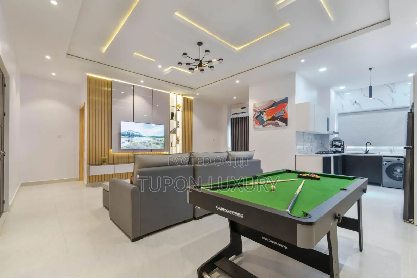 Luxury 1bedroom Apartment With Snooker, Rooftop Pool Gym