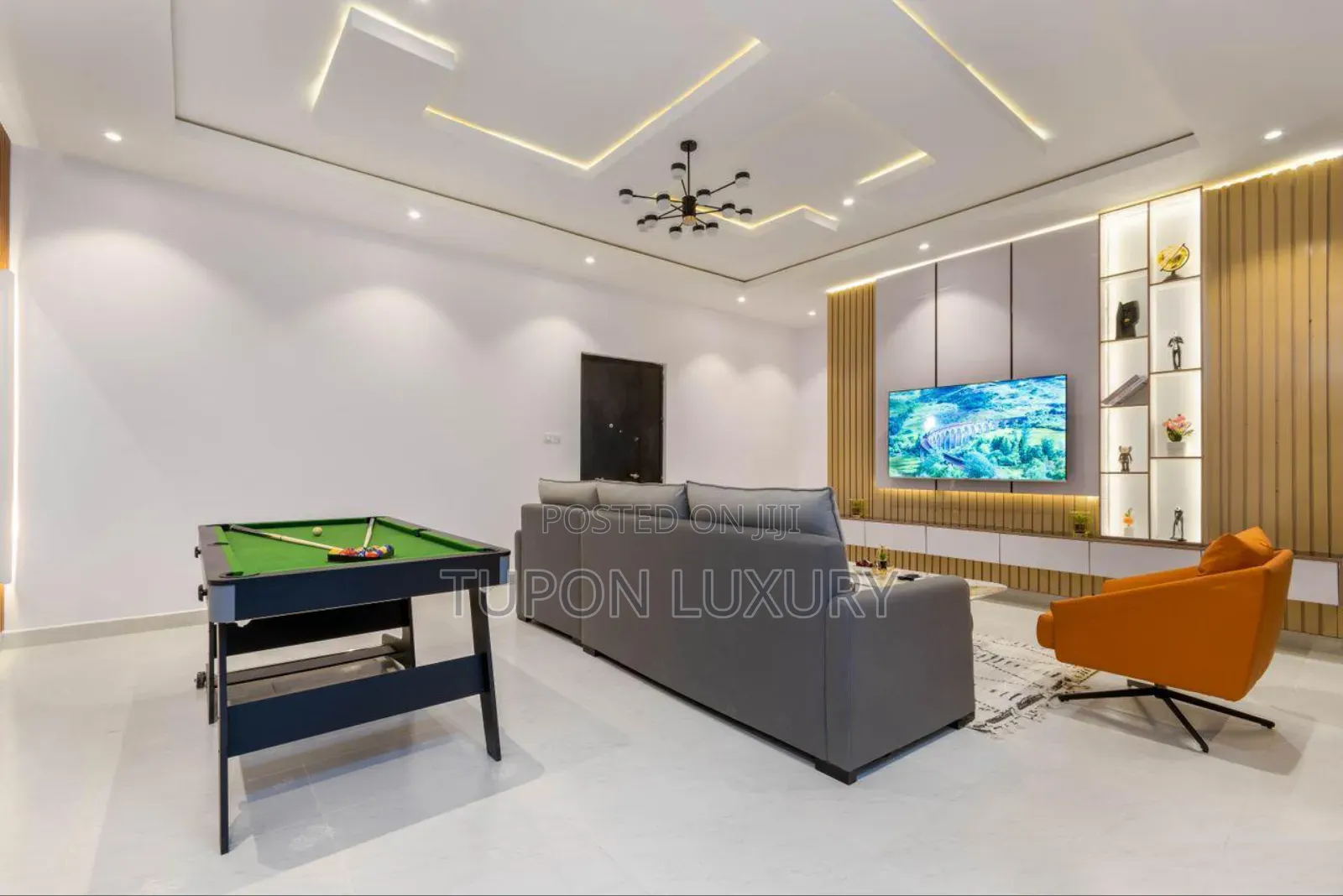 Luxury 1bedroom Apartment With Snooker, Rooftop Pool Gym