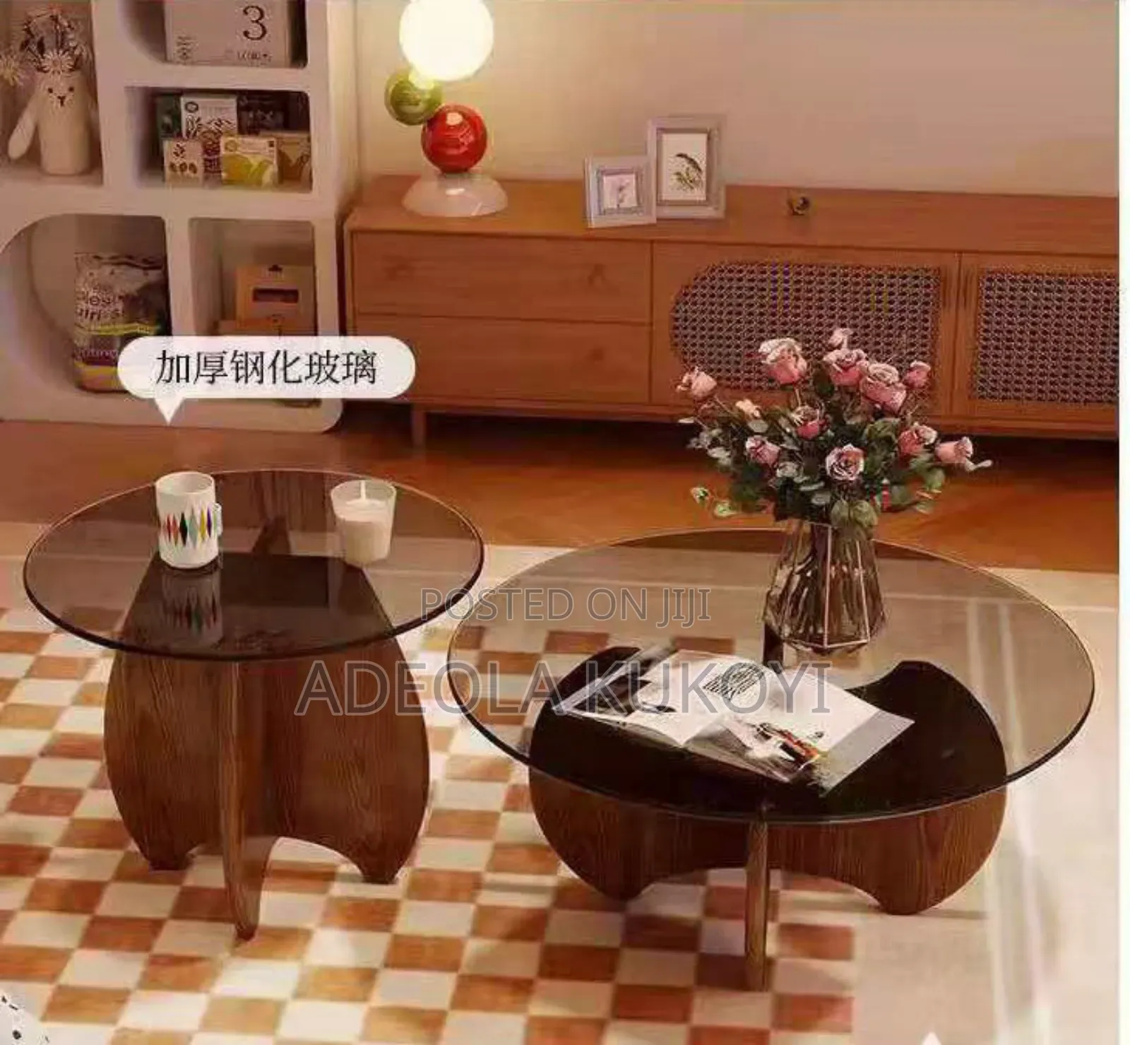 2 in 1 Glass Center Table