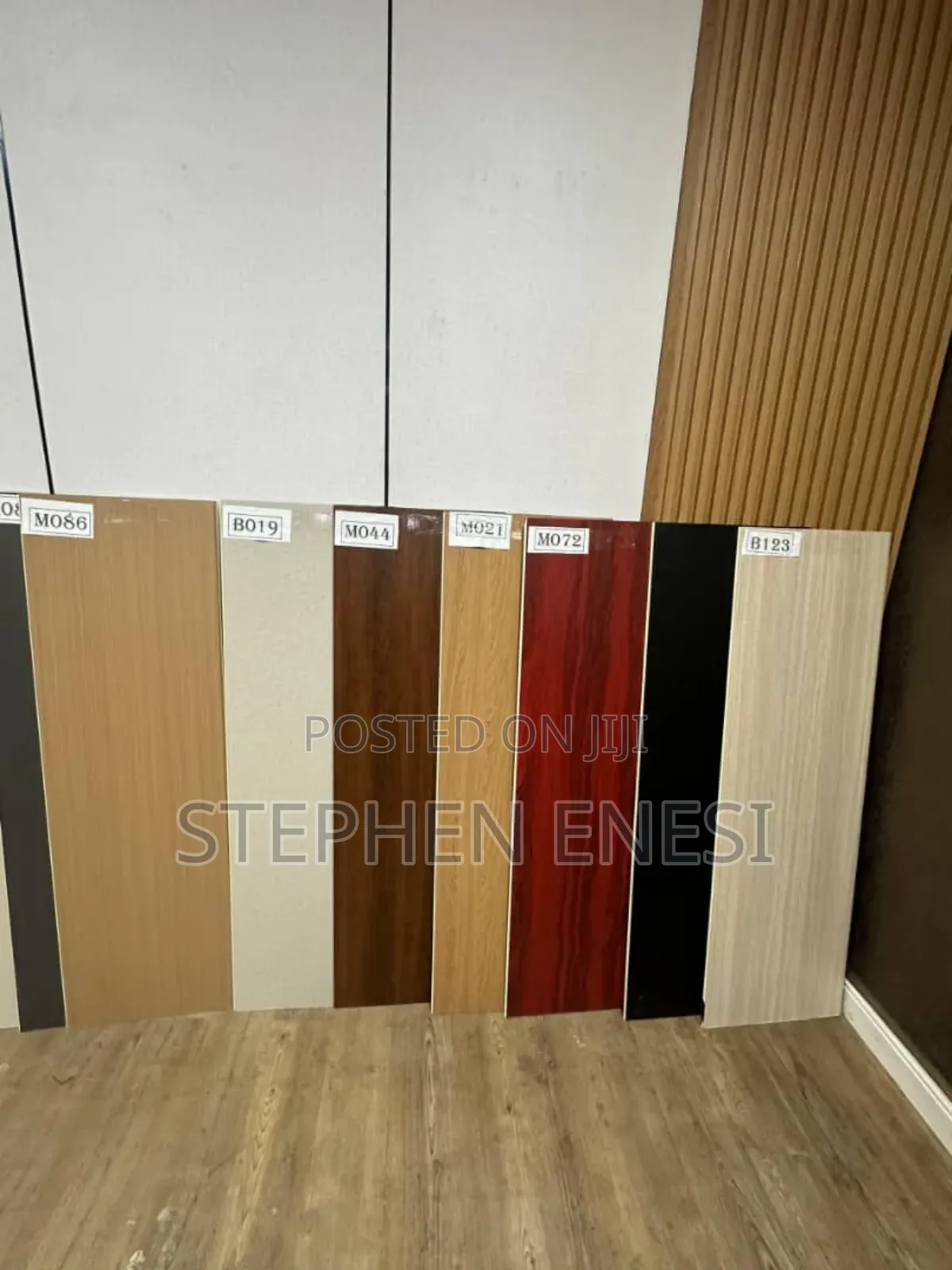 WPC Plain Wall Panels Wood Finish