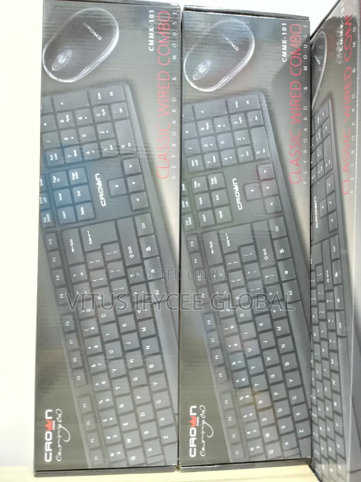 Crown Classic Combo Wired Keyboard Mose