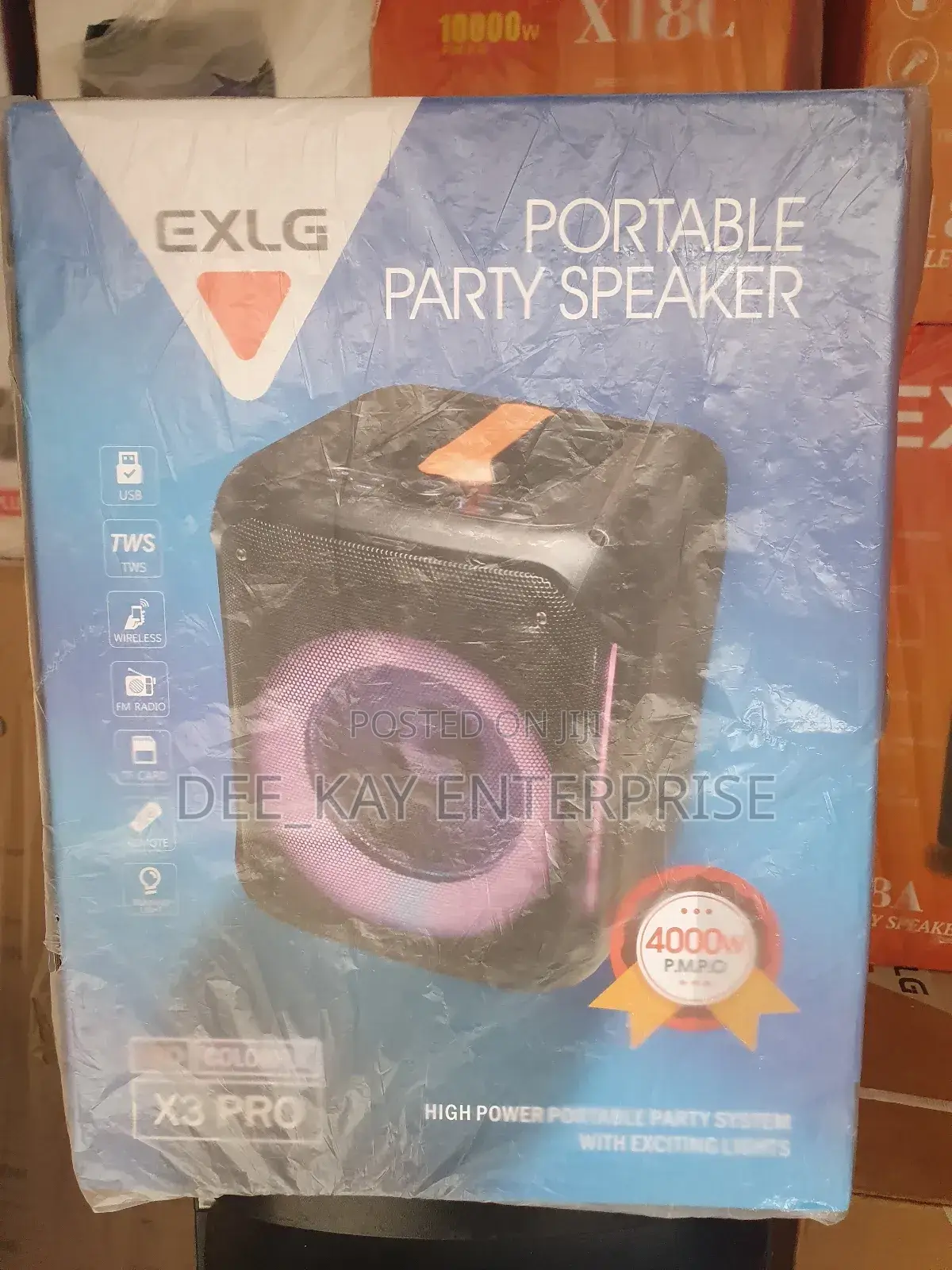 Exlg X3pro Portable Party Speaker