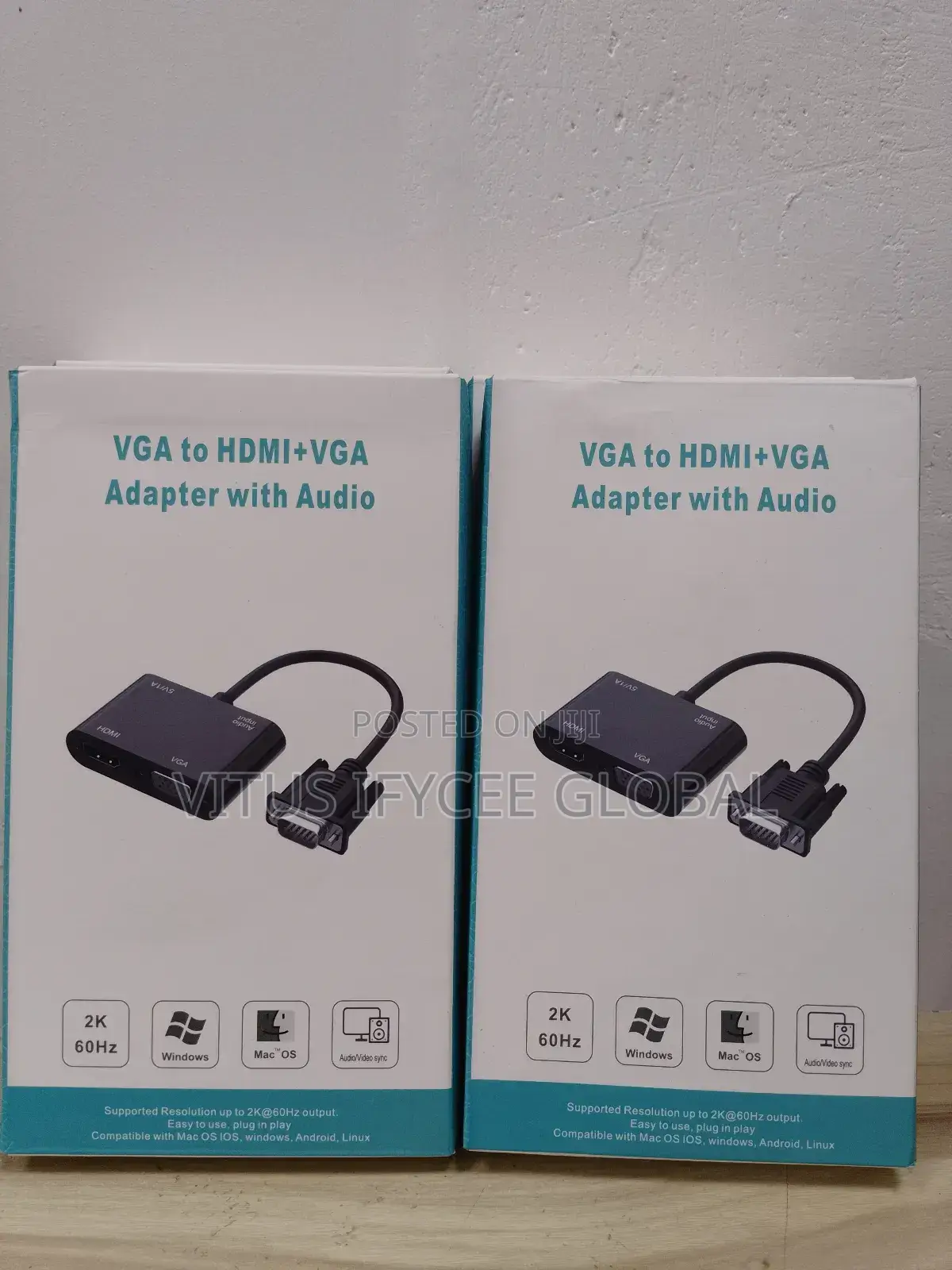 Vga to Hdmi+Vga Adapter With Audio