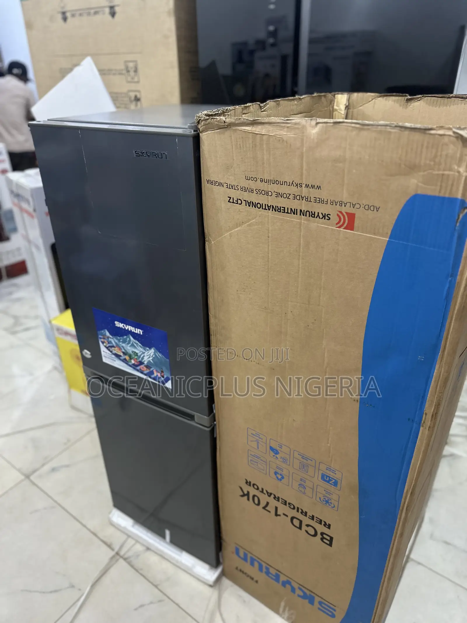 Low Noise Operation Skyrun Refrigerator 170l Double Door (Bcd-)