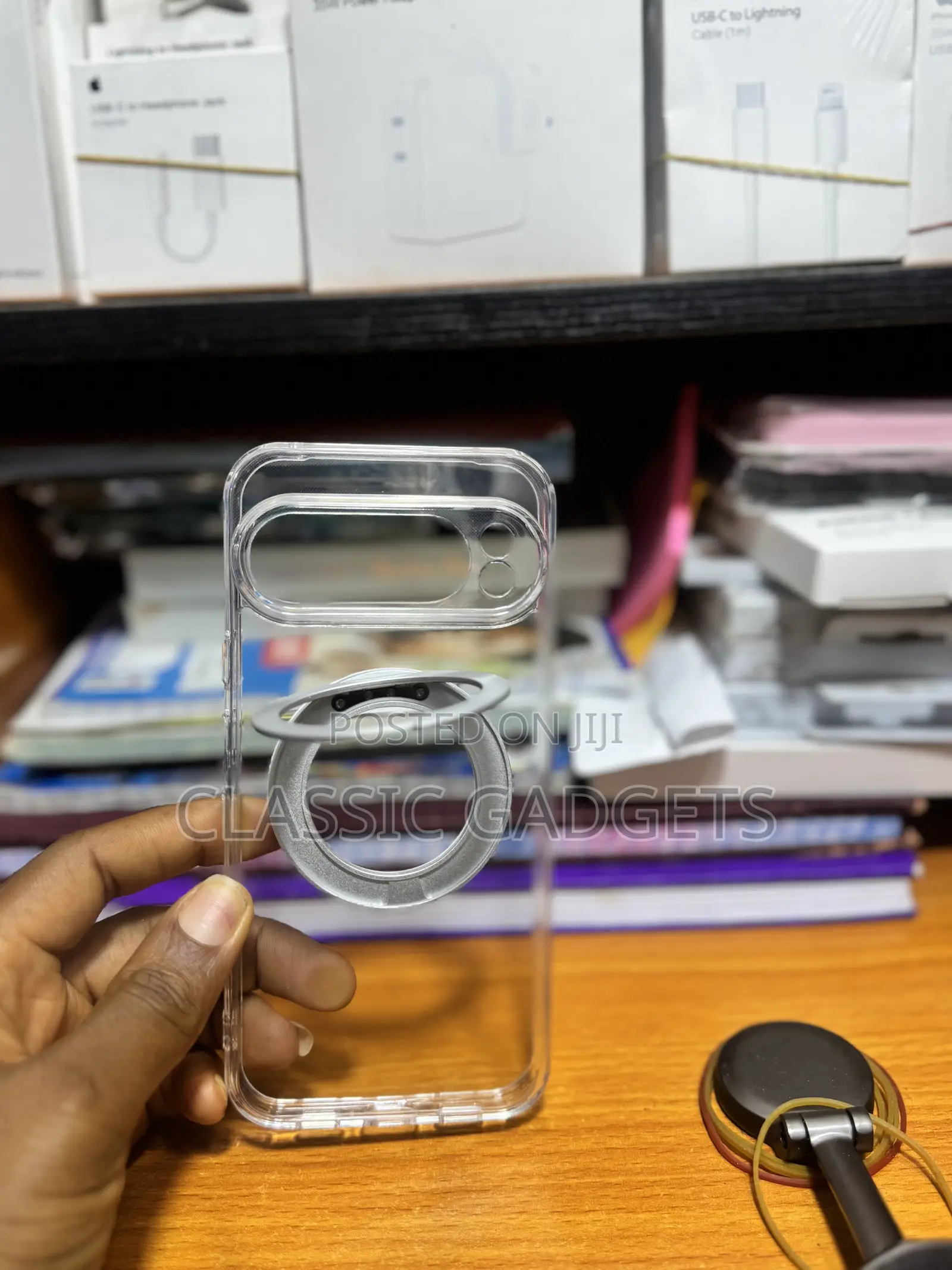 Transparent Magnetic Case With 360 Stand for Google Pixel 10 Pro Xl