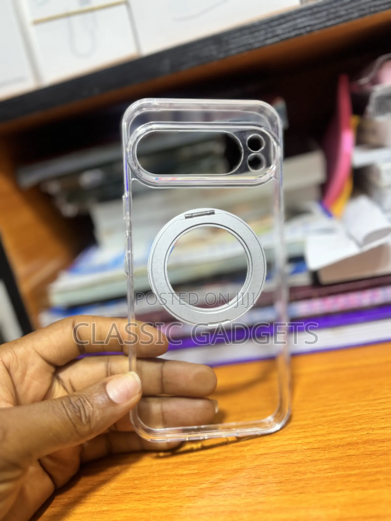 Transparent Magnetic Case With 360 Stand for Google Pixel 10 Pro Xl