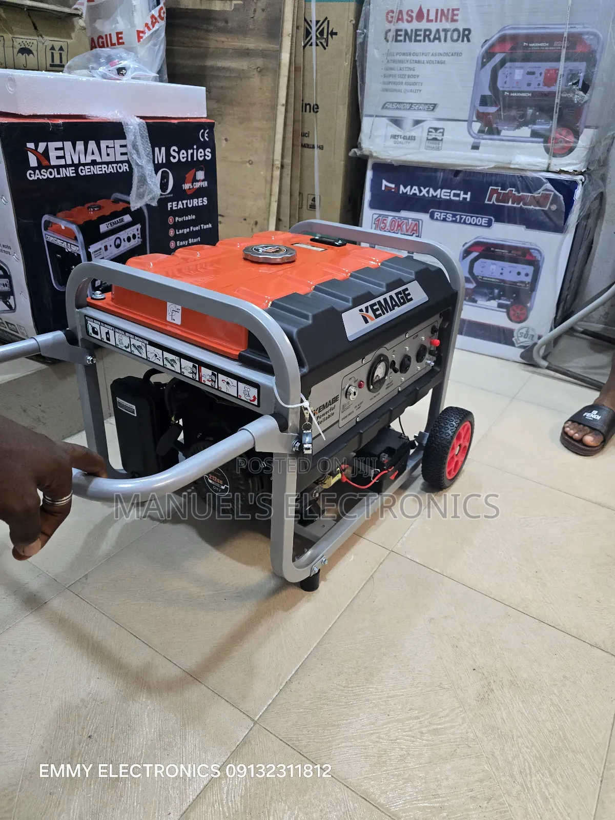 Kemage Remote Control Petrol Generator Model Km5800e2r 100%Copper Coil